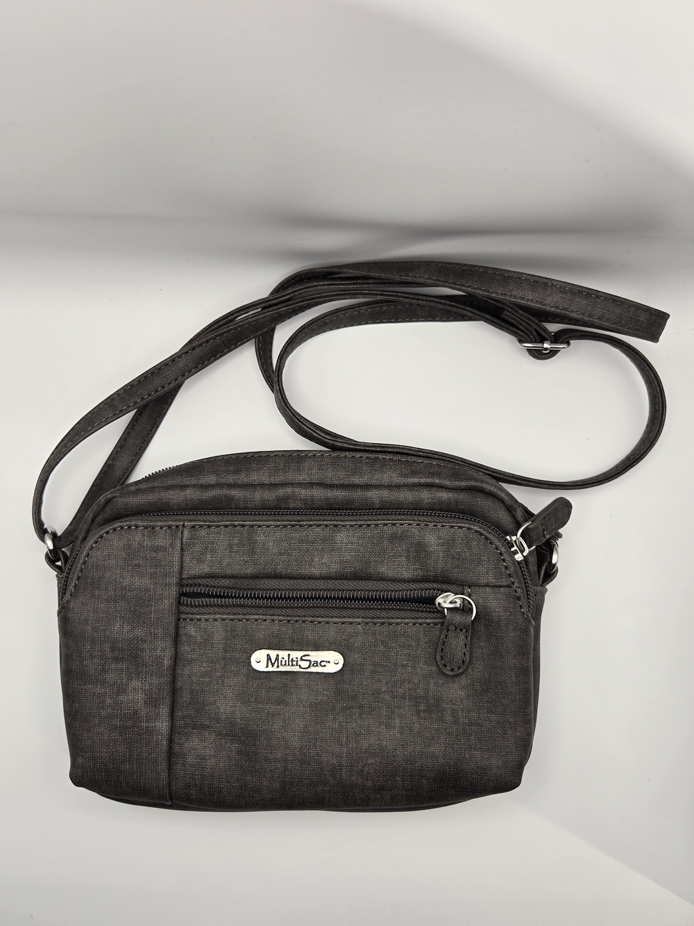 Small MultiSac Black Crossbody Bag for Women